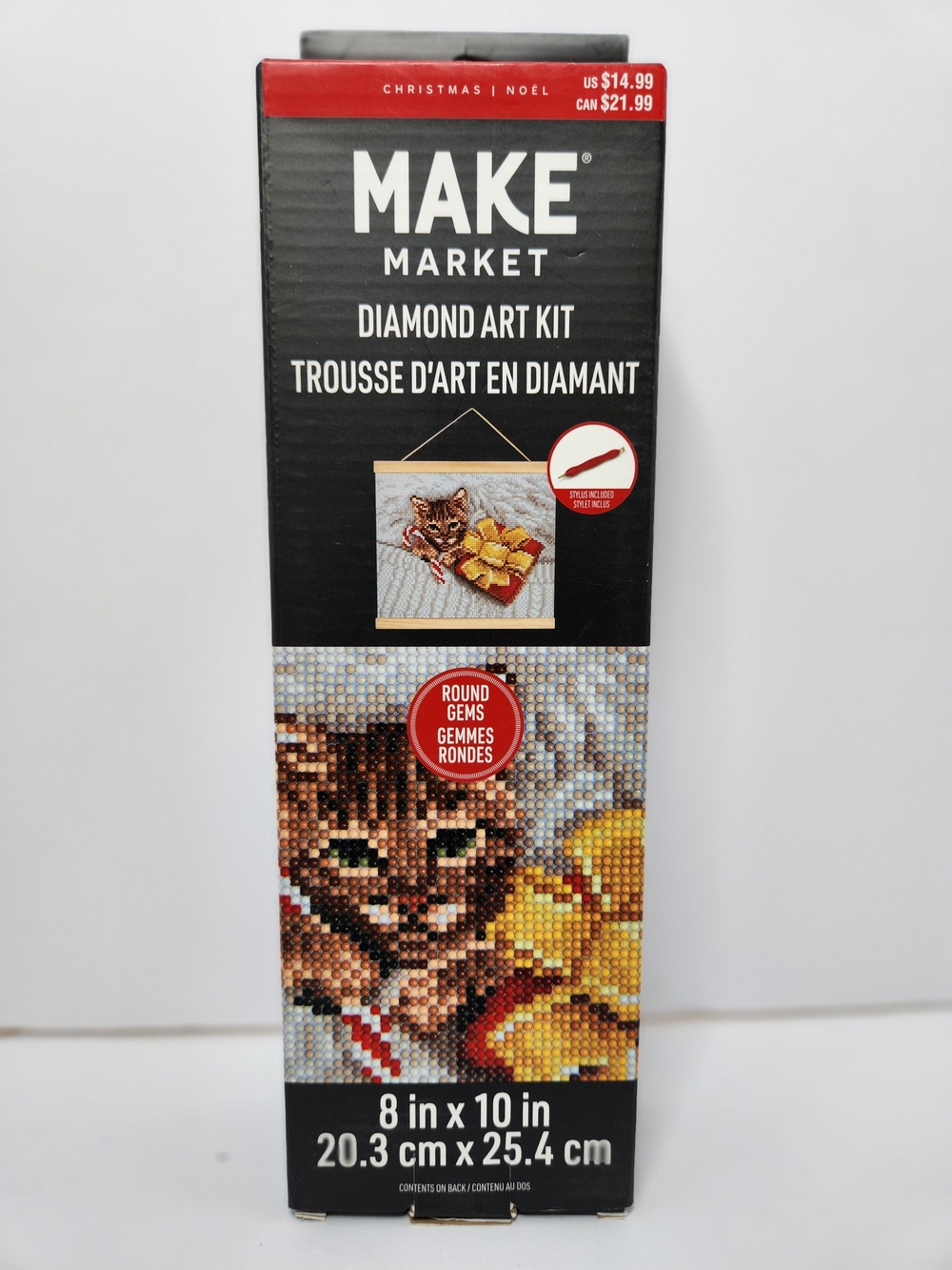 Make Market Brown & Yellow Cat Diamond Art Kit